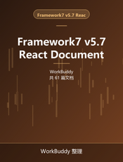 Framework7 v5.7 React Document