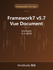 Framework7 v5.7 Vue Document