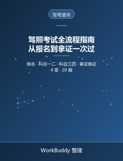 驾照考试全流程指南：从报名到拿证一次过