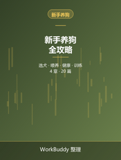 新手养狗全攻略：从幼犬到科学养犬避坑指南